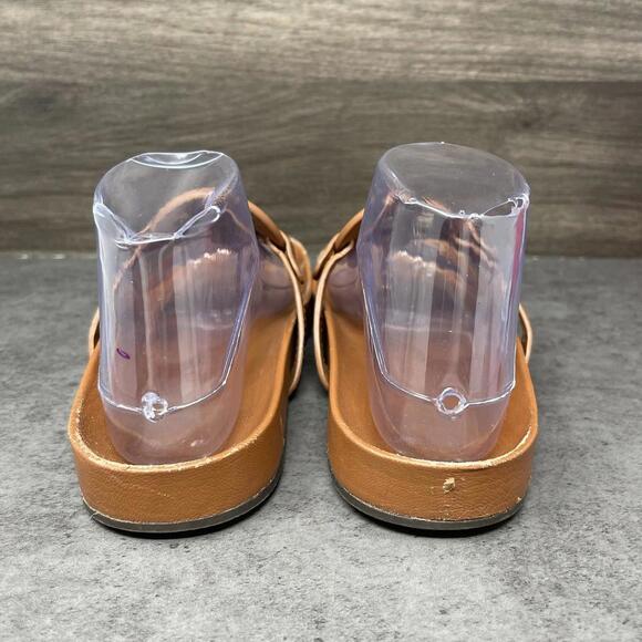 Tory Burch Miller Cloud Thong Sandals Womens Size 8 Brown Leather - Picture 7 of 10